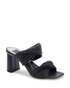 Women's Pilton Square Toe Pleated Strap High Heel Sandals - Dolce Vita
