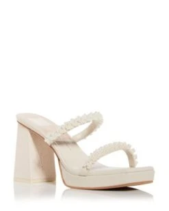 Women's Ariele Embellished High Block Heel Slide Sandals - Dolce Vita