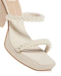 Women's Ariele Embellished High Block Heel Slide Sandals - Dolce Vita -Dolce Vita Shop 12931228 fpx