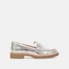 Dolce Vita ARABEL LOAFERS SILVER DISTRESSED LEATHER -Dolce Vita Shop DOLCEVITA FLATS ARABEL SILVERDISTRESSEDLEATHER 02