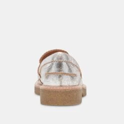 Dolce Vita ARABEL LOAFERS SILVER DISTRESSED LEATHER -Dolce Vita Shop DOLCEVITA FLATS ARABEL SILVERDISTRESSEDLEATHER 05