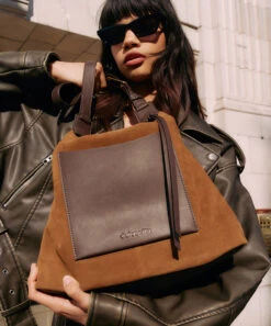 Dolce Vita HANA SHOULDER BAG TOBACCO SUEDE -Dolce Vita Shop hana t